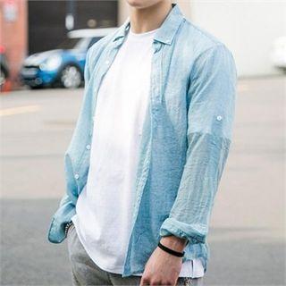 Colored Roll-up Sleeve Shirt