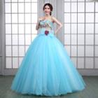 Strapless Mini Prom Dress / Ball Gown