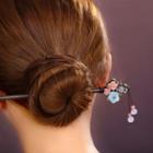 Retro Agate Bead Resin Flower Hair Stick