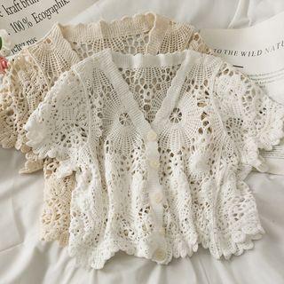 Jacquard V-neck Shirt