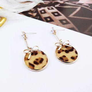 Bow Drop Earring 1 Pair - As Shown In Figure - One Size