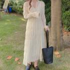 Chiffon Accordion Pleat Dress