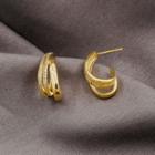 Rhinestone Stud Earrings As Shown In Figure - One Size