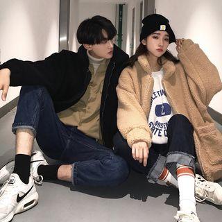 Couple Matching Fleece Zip Jacket