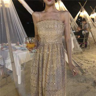 Spaghetti Strap Evening Dress