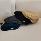 Numerical Embroidered Flat Cap