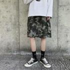 Camo Print Knee-length Shorts