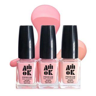 A.m.ok - Premium Nail Polish 13ml (36 Colors) #21 Green Must