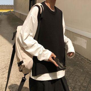 Plain Slit Vest