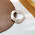 Irregular Faux Pearl Ring White - One Size