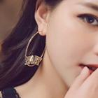Letter Hoop Earring