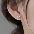 Butterfly Sterling Silver Earring 1 Pair - 925 - One Size