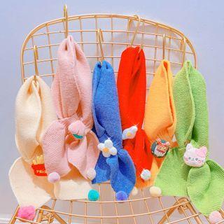 Cartoon Knit Scarf (various Designs)