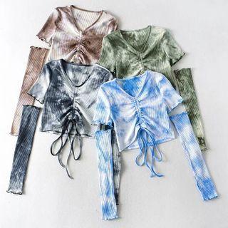 Tie-dyed Drawstring T-shirt