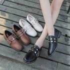 Studded Strap Loafers