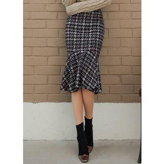 Multicolor Midi Mermaid Skirt