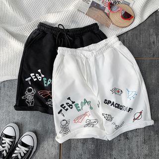 Planet Print Shorts