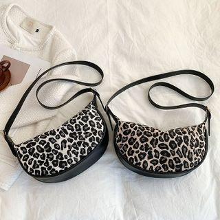 Leopard Print Hobo Bag