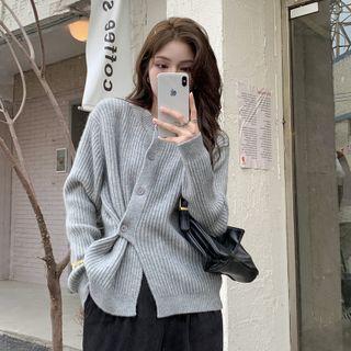 Front-slit Cardigan