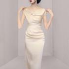 Cap-sleeve Bodycon Evening Gown