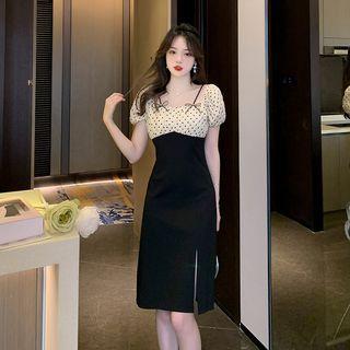 Dotted Panel A-line Dress / Shorts / Set (various Designs)