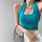 Details Knit Halter Top In 5 Colors