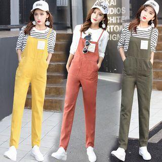 Letter Patch Jumper Pants