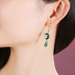 Floral Agate Earring