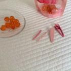 Set Of 4 : Matte Hair Clip (assorted Designs)