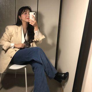 Corduroy Padded Blazer