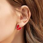 Heart Stud Earring 1 Pair - Gold - One Size