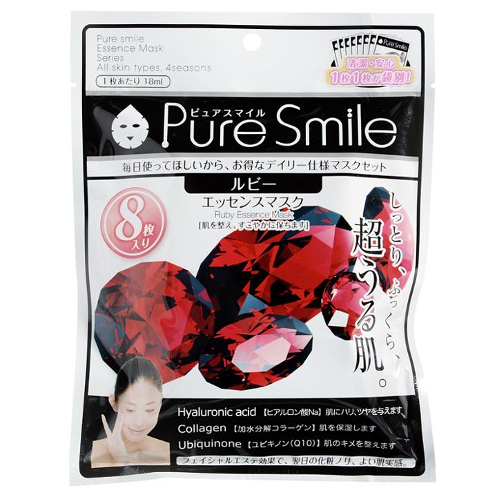 Sun Smile - Pure Smile Essence Mask (ruby) 8 Pcs