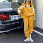 Set: Striped Zip Sports Jacket + Sweatpants