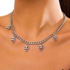 Masquerade Necklace Silver - One Size