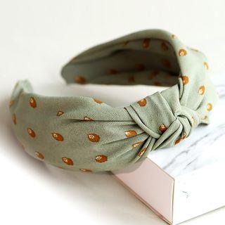 Dotted Fabric Knotted Headband