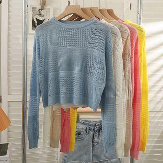 Slim-fit Open-knit Cape Top In 5 Colors