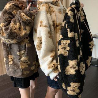 Bear Fleece Zip Hoodie