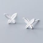 925 Sterling Silver Butterfly Earring 1 Pair - S925 Silver - One Size
