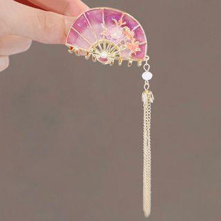 Fan Hair Clip Ly2663 - Purple - One Size