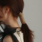 Faux Leather Wired Hair Tie