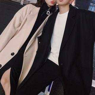 Couple Matching Notch-lapel Single-breasted Coat