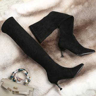 Pointy High Heel Tall Boots