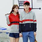 Couple Matching Colour Block Hoodie