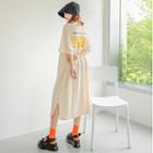 Sunny Printed Oversized Long T-shirt Dress