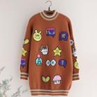 Cartoon Embroidered Sweater