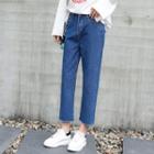 Straight-fit Cropped Jeans