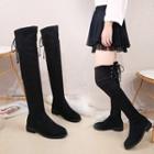 Lace-up Back Over-the-knee Boots