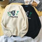 Couple Matching Dog Embroidery Sweater