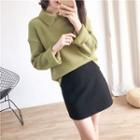 Collared Sweater Green - One Size