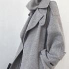 Funnel-neck M Lange Long Wrap Coat